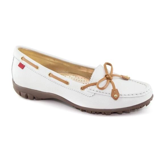 MARC JOSEPH NEW YORK Cypress Hill Womens 6.5 Leather White Golf Shoes MSRP $165 - Picture 1 of 13